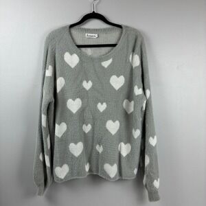 Judson Gray NWOT Crewneck Balloon Sleeve Sweater‎ Large Cozycore Romantic Casual